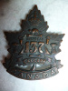 137th Battalion (Calgary, Alberta) Cap Badge 